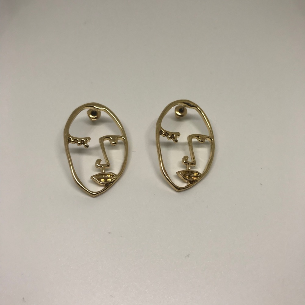 Face earrings,